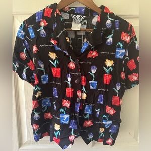 Vintage flower button down